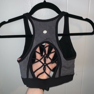 Lulu lemon woven back bra